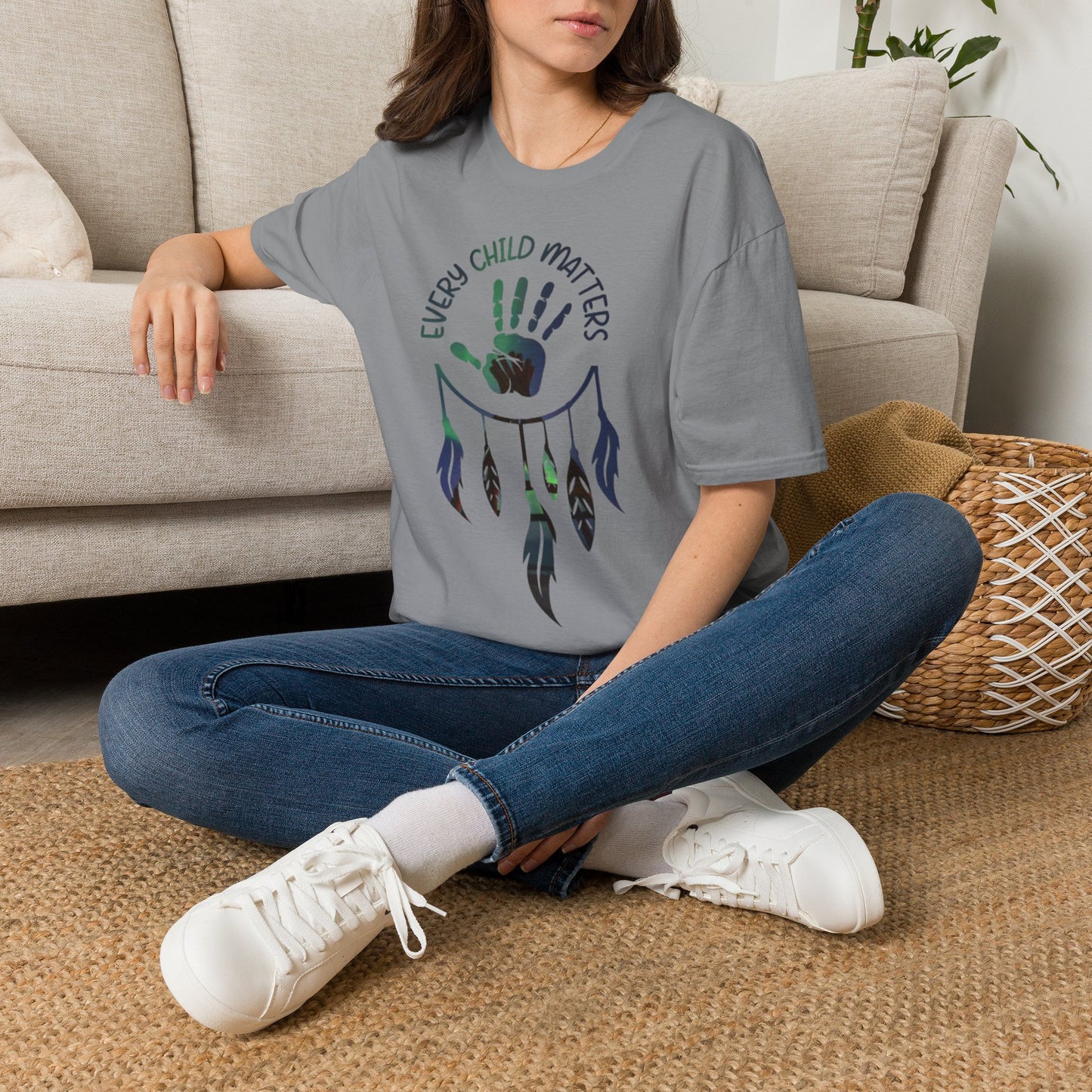 Every Child Matters T-Shirt — Indigenous Awareness Handprint Tee