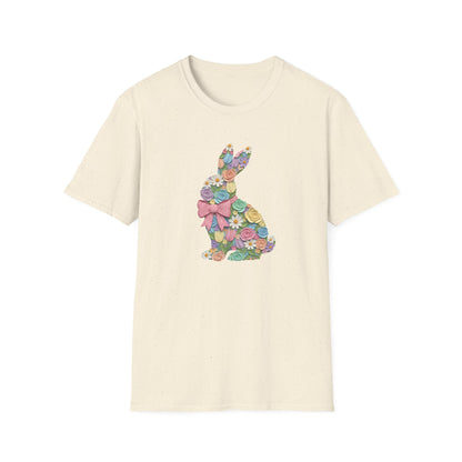 Floral Bunny T-Shirt — Pastel Spring Rabbit Tee