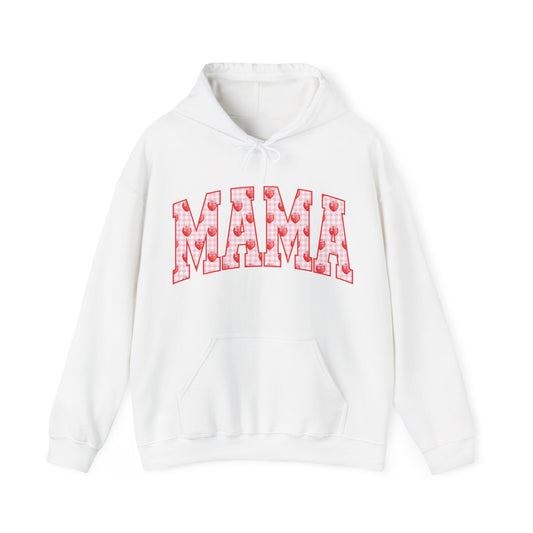 Mama Hoodie — Floral Heart Lettering Pullover for Mom (Mother's Day Gift)