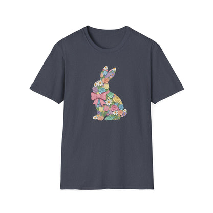 Floral Bunny T-Shirt — Pastel Spring Rabbit Tee