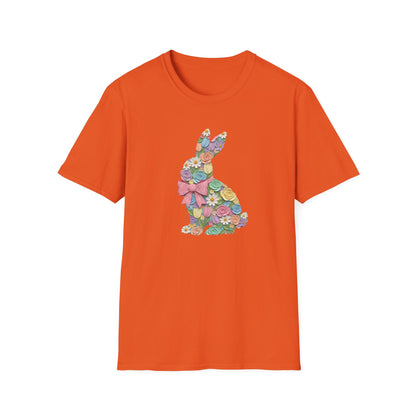 Floral Bunny T-Shirt — Pastel Spring Rabbit Tee
