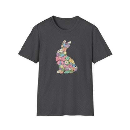 Floral Bunny T-Shirt — Pastel Spring Rabbit Tee